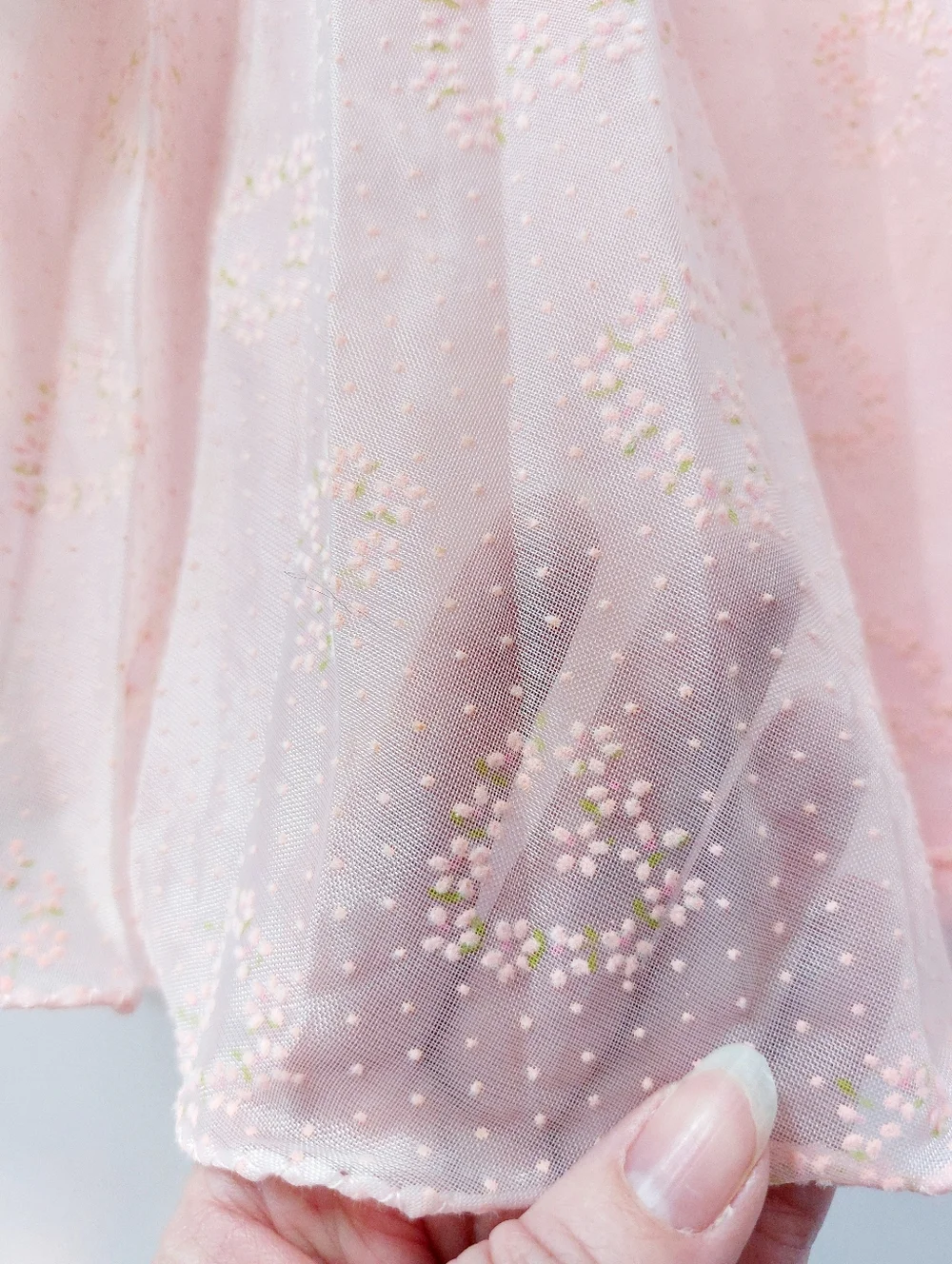 VTG Pink Sheer Pleated Heart Baby Dress 2T Fairycore Cottagecore Ethereal Dainty